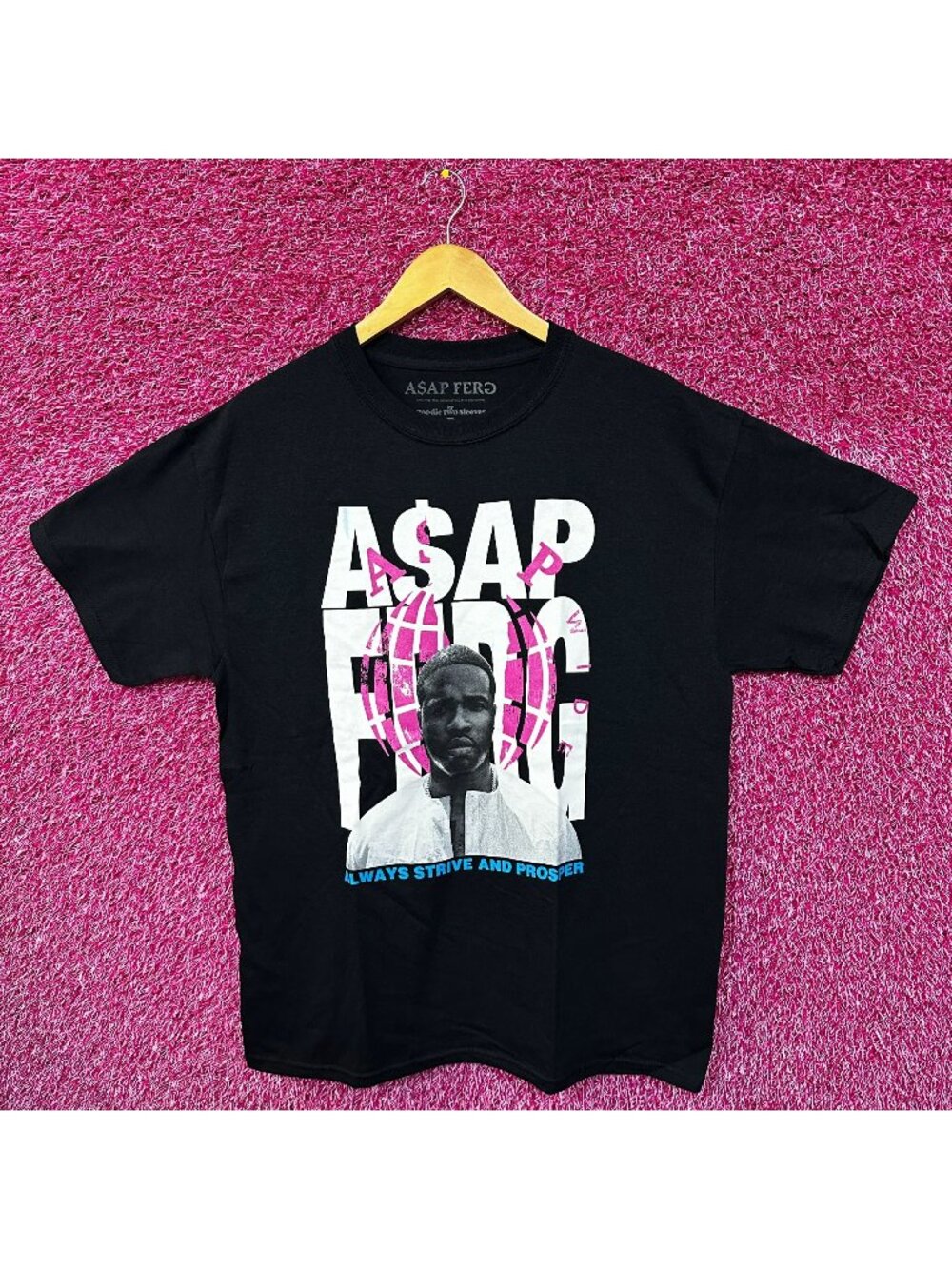 ASAP Ferg Always Strive and Prosper Rap Tshirt size Large